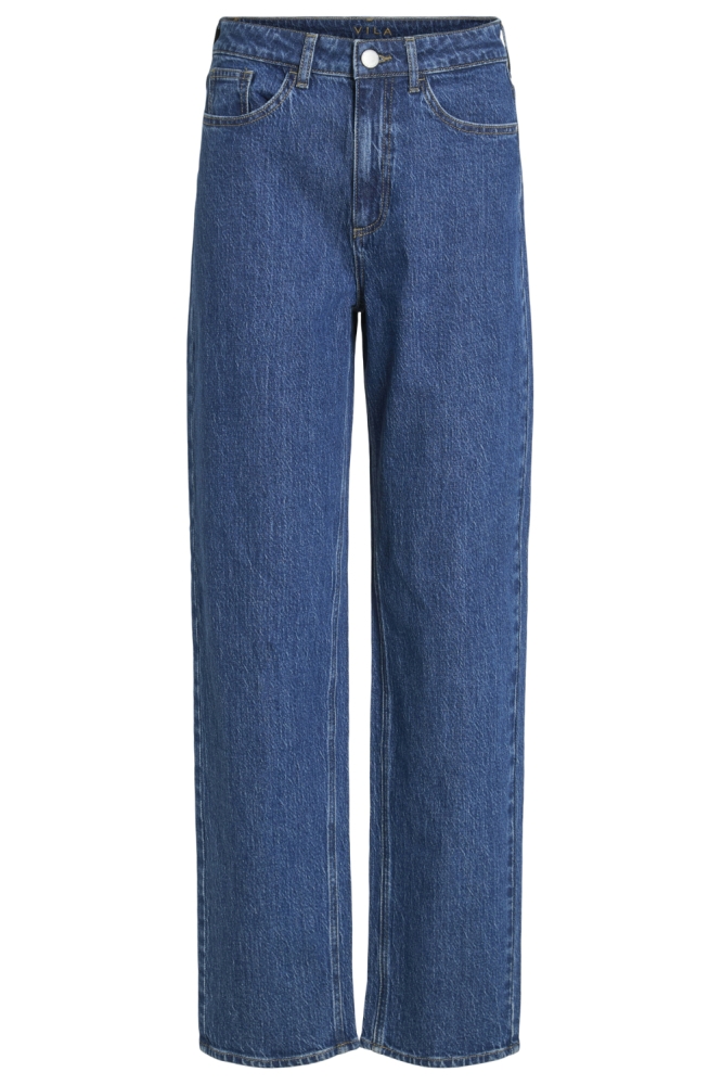VIKELLY JAF HW STRAIGHT JEANS-NOOS 14084730 Medium Blue Denim/WASH MDB 244